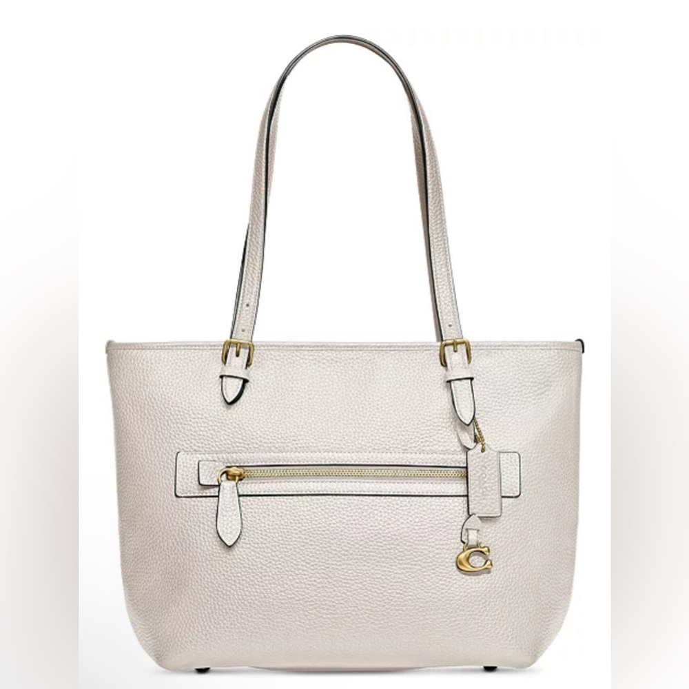 Coach Taylor Chalk Pebble Leather Tote Bag CC395